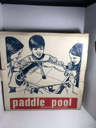 Paddle Pool 1970 Milton Bradley Game Vintage 100 Complete. 3