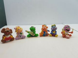 Muppet Babies Set 1985 Macau Kermit Miss Piggy Ralph Fozzy Gonzo Animal Pvc Hai