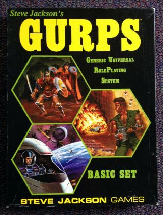 Gurps Basic Set Box Set 1st Edition Steve Jackson Games
