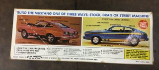 1/25 MPC 1977 FORD MUSTANG II UNSEALED MODEL KIT 3