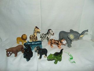Soft Plastic Zoo Animals African Diorama Preschool Play 2