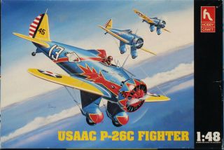 Hobby Craft 1:48 Usaac P - 26 C Fighter Plastic Aircraft Model Kit 1563u