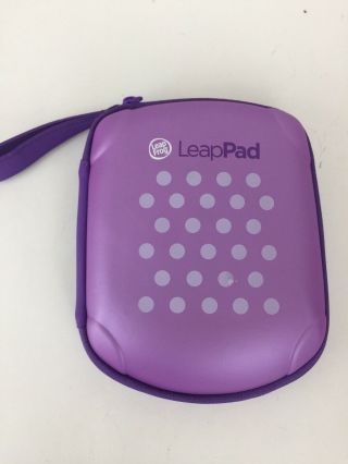 Leap Frog Leappad Storage Carry Case Purple Polka Dots Storage Case Tote