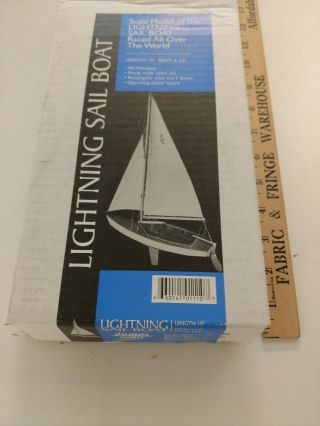Dumas Lightning Sailboat 19 Kit - Wooden Boat Model Kit - 1110 2