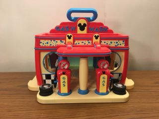 Disney Store Exclusive Mickey Mouse Clubhouse Gas’n Wash Car Wash Playset Only