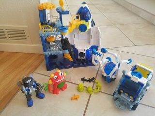 Imaginext Rocket Ship Space Shuttle Launch Pad Astronauts Fisher Price Play Set