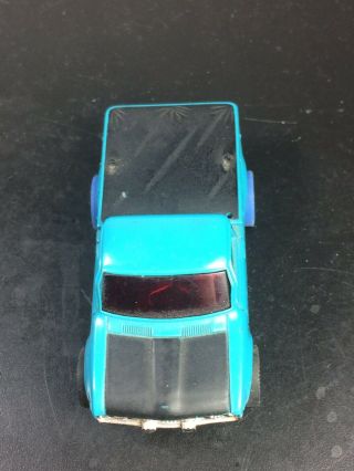 AURORA AFX TOMY NISSAN DATSUN PICK UP TRUCK BLUE Slot Car HO Running Chassis Use 3