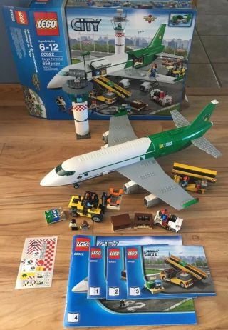 Lego 60022 City Cargo Terminal 99 Complete With 4 Instruction Manuals Euc