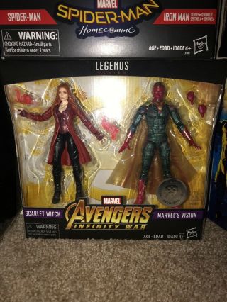 Marvel Legends Avengers Infinity War Tru Exclusive Vision Scarlet Witch 2 Pack