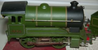 HORNBY O GAUGE TYPE 501 LOCO AND TENDER IN LNER GREEN LIVERY BOXED 6