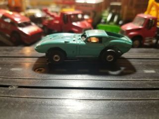 Aurora Ho Tjet Slot Car.  1368 Turquoise Ferrari