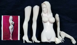 Garage Resin 12 " Tall Nude Woman Standing Posing Resin Model Kit
