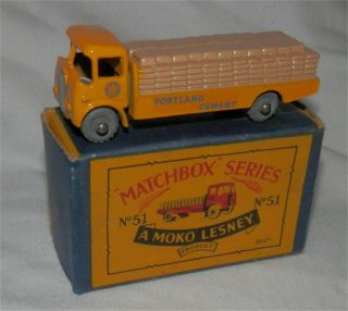 1950s Lesney Matchbox 51.  Albion Chieftain Cement Lorry.  Mw.