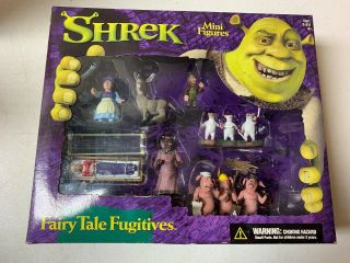 Mcfarlane Shrek Mini Figure Action Figure Playset Fairytale Fugitives Nib 2001