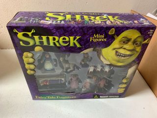 McFarlane Shrek Mini Figure Action Figure Playset Fairytale Fugitives NIB 2001 3