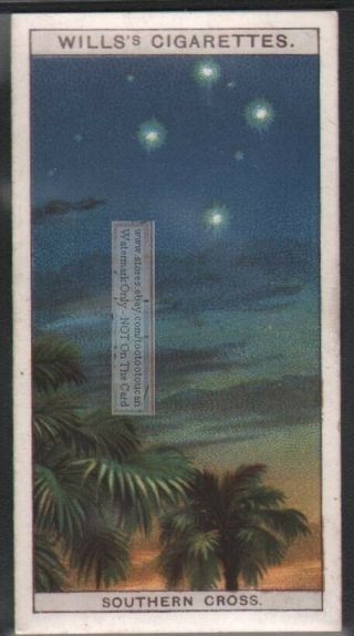 Southern Cross Constellation Solar System Astronomy C90 Y/o Trade Ad Card