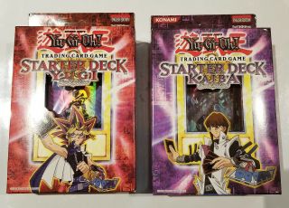 Rare Yu - Gi - Oh Set Of 1st Edition Yugi & Kaiba Evolution Starter Decks -