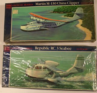 Glencoe Models Republic Rc.  3 Seabee Martin M - 130 China Clipper Kits Nos