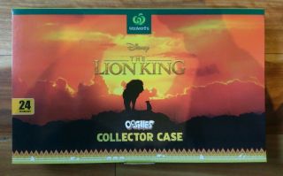 The Lion King Ooshies Woolworths Limited Edition Collectable Collector Box Empty