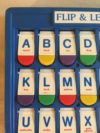 Vintage Flip & Learn Alphabet Shapes Colors Numbers Preschool Toy 2
