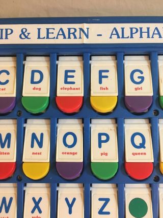 Vintage Flip & Learn Alphabet Shapes Colors Numbers Preschool Toy 3