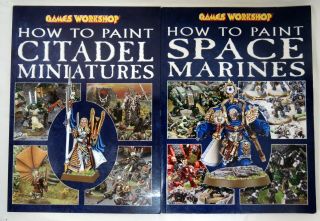 Games Workshop Warhammer How To Paint Citadel Miniatures & Space Marines Books