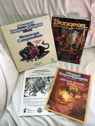 Advanced Dungeons And Dragons Tsr Monstrous Compendium Vol 1 Huge Bonuses Gygax