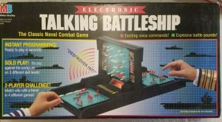 1989 Milton Bradley Talking Battleship Electronic Game - 100 Compete