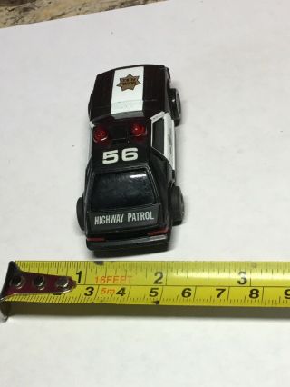 Slot Car Highway Patrol 56 Police Car Black N White Unbranded Race Track Car 3