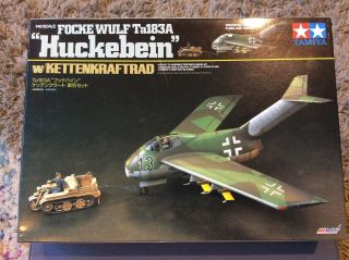 1/48 Tamiya Focke - Sulfur Ta183a Huckebein W/kettenkraftrad