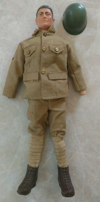 Vintage 1964 Gi Joe Japanese Imperial Soldier Sotw Action Figure W/boots Hasbro