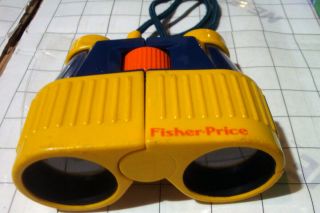 Vintage 1980s Fisher Price Kids Childs Toy Fp Binoculars Good Optics Vgc
