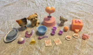 Littlest Pet Shop 3 - Pack Birthday Celebration (mouse 105 Cat 106 And Dog 107)