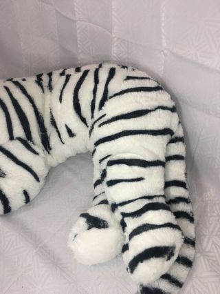 EUC - 26” IKEA ONSKAD Plush White Tiger Stuffed Animal Children Kid Soft Toy 3