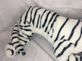 EUC - 26” IKEA ONSKAD Plush White Tiger Stuffed Animal Children Kid Soft Toy 5