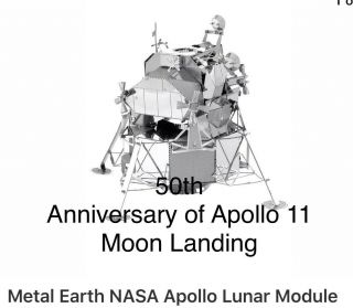 Built Metal Earth - Apollo Lunar Module 3d Metal Model