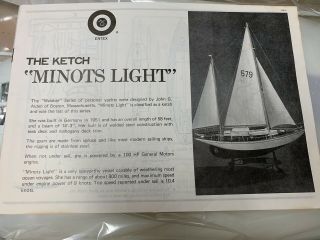 Complete Entex 1/32 Scale Minots Light Bluewater Ketch Ocean Yacht 6