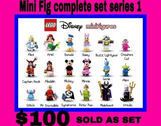 Lego Disney Minifigures Series 1 Complete Set