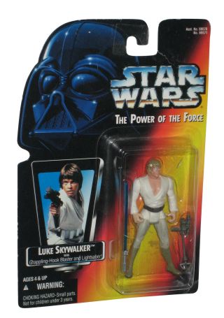 Star Wars Power Of The Force Luke Skywalker Grappling Hook Red Card Figure
