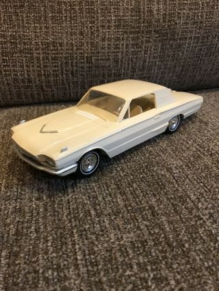 1966 Amt White Ford Thunderbird Promo Model Car