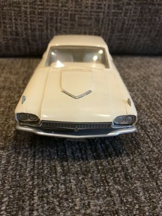 1966 AMT White Ford Thunderbird Promo Model Car 4