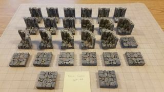 Dwarven Forge Basic Cavern Set 3 - Kickstarter Painted