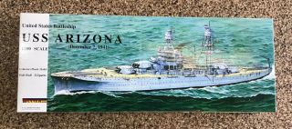 Uss Arizona Battleship 1/350 Banner Models Kit 08801 Kit In Open Box