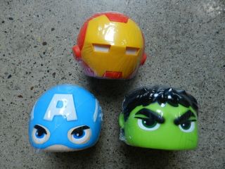 Marvel Avengers Glow Buddies Led Flickers Set - Hulk Iron - Man Captain America