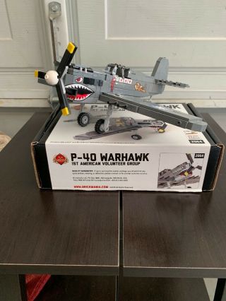 Brickmania P - 40 Warhawk Airplane Building Set