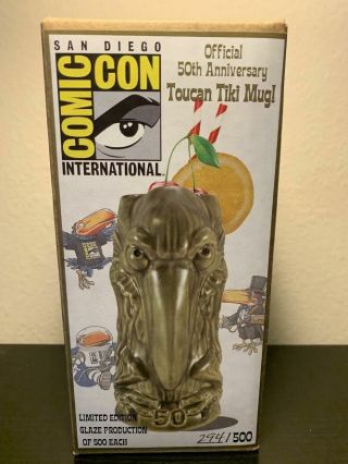Sdcc 2019 50th Toucan Tiki Mug Comic Con Limited Edition Exclusive 294 Of 500