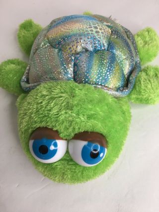 Terry The Turtle Aurora Plush Hand Puppet Stuffed Animal Holographic Shiny