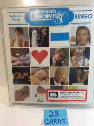 Teacher’s Discovery Bingo - Reflexive Verbs - 28 Cards