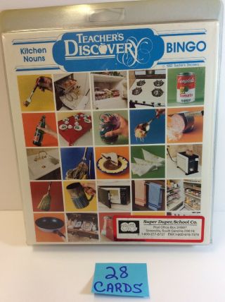 Teacher’s Discovery Bingo - Kitchen Nouns - 28 Cards