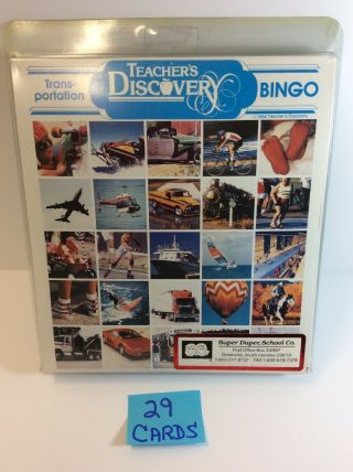 Teacher’s Discovery Bingo - Transportation - 29 Cards